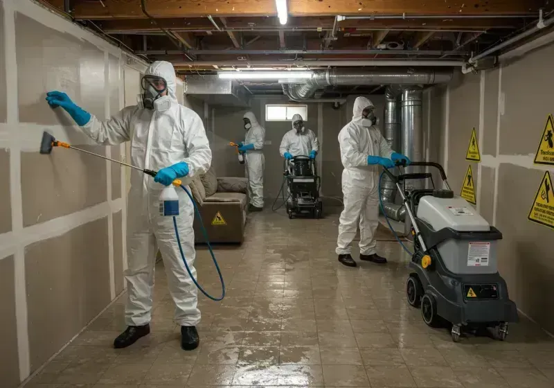 Basement Moisture Removal and Structural Drying process in Glencoe, MN